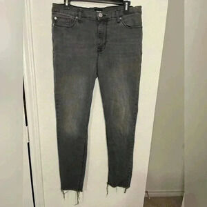 Hudson Grey Distressed Denim Jeans Womens Size 31